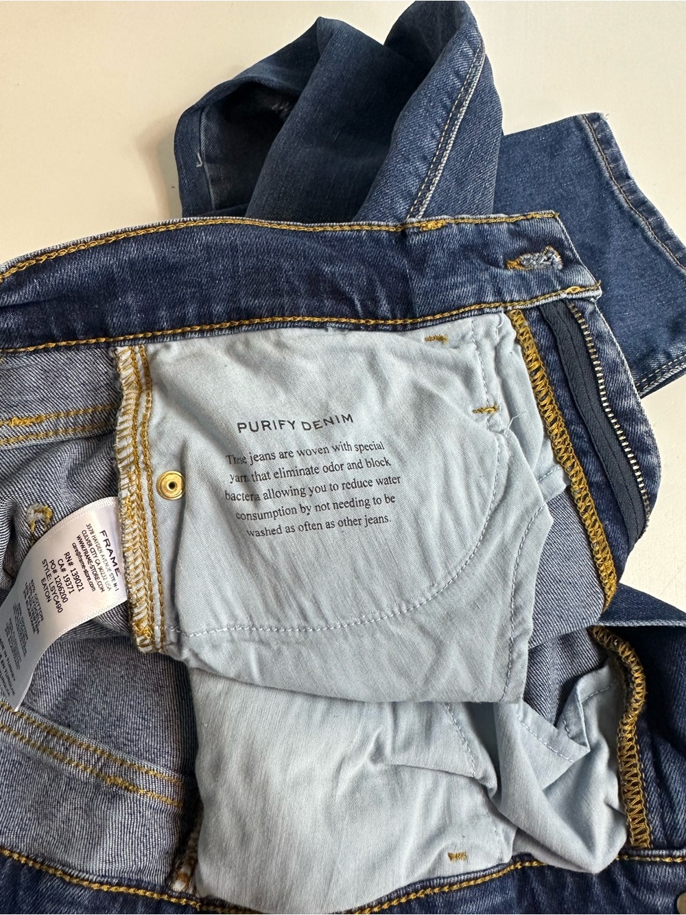 Frame Le Sylvie Crop Straight Leg Distressed Mid Rise Stretch Jeans Size 25 - Picture 15 of 15